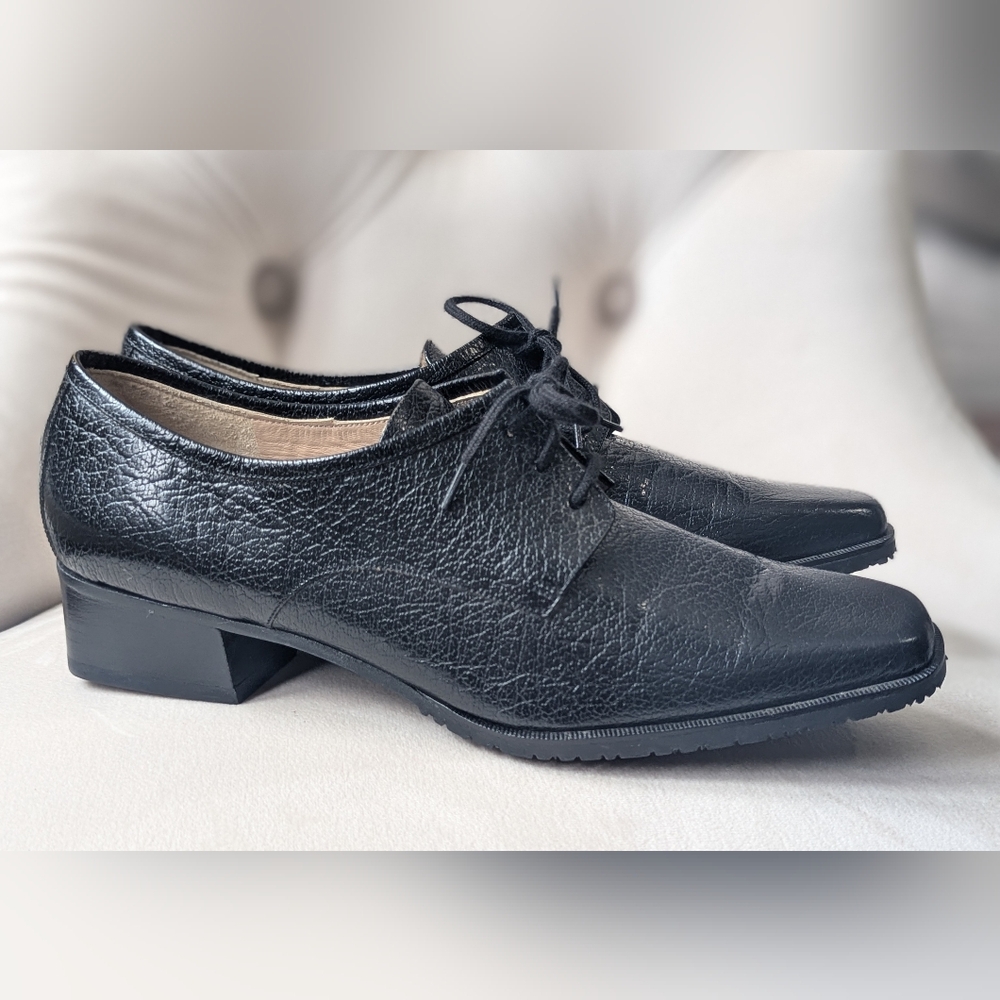 Rangoni Made In Italy Black Leather Women's Shoes